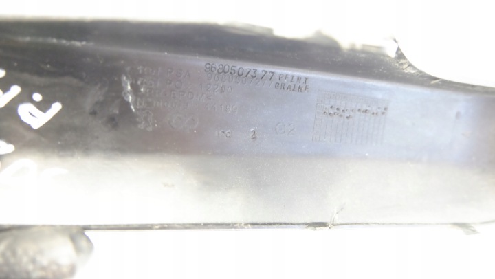PEUGEOT 308 T7 MOULURE PARE-CHOCS GAUCHE AVANT 9680507377