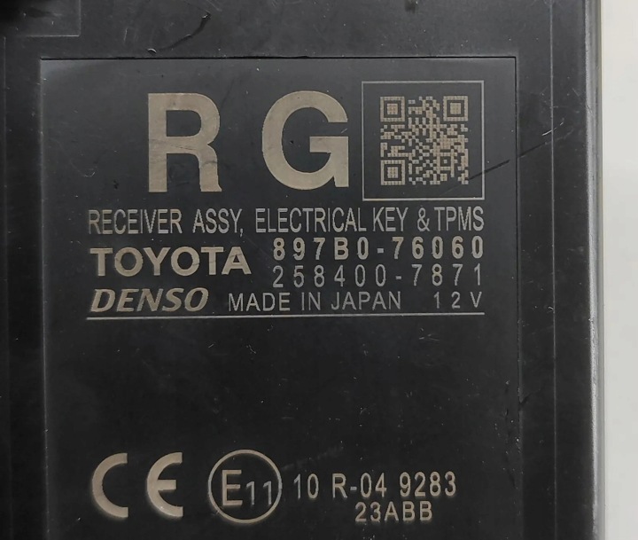 MODULE IMMOBILISATEUR LEXUS UX (_AA1_, _AH1_, _MA1_) 2584007871 30272645 2.0L