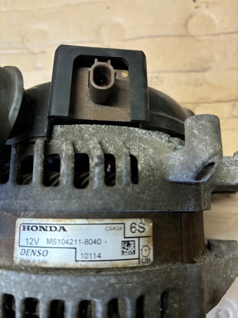 HONDA CIVIC IX ALTERNATEUR 1.6 I-DTEC DIESEL 12-16 ORIGINAL MS104211-8040 6S