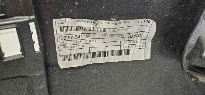 PARE-CHOCS ARRIÈRE ARRIÈRE VW T-ROC R-LINE LIFT 21-25