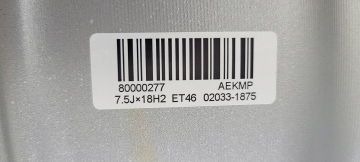 JANTE ALUMINIUM VOLVO OE 80000277 7.5″ X 18″ 5X108 ET 46