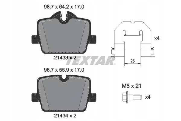 SABOTS DE FREIN DE FREIN ARRIÈRE photo 1 - milautoparts-fr.ukrlive.com