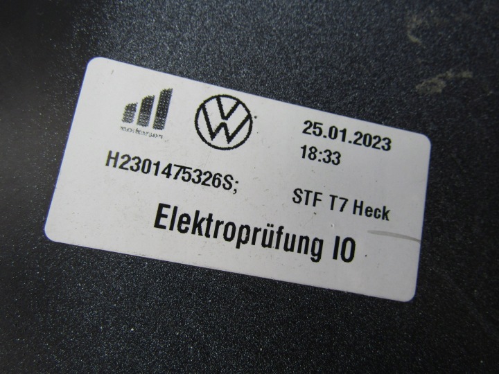 VW T7 TRANSPORTER PARE-CHOCS ARRIÈRE 7T0807421K