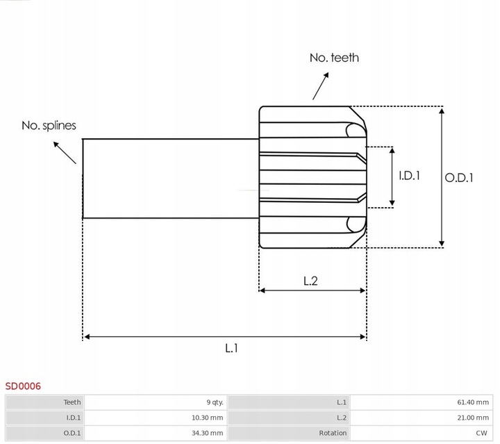 AUTOSTARTER BENDIX STARTER 