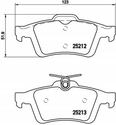 DISQUE HAM.TYL FORD C-MAX 10- BREMBO 08.B601.11 DISQUE DE FREIN
