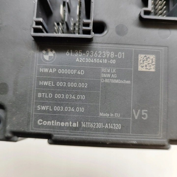 BMW 4 F32 F33 2014 CONTRÔLEUR MODULE CONFORT