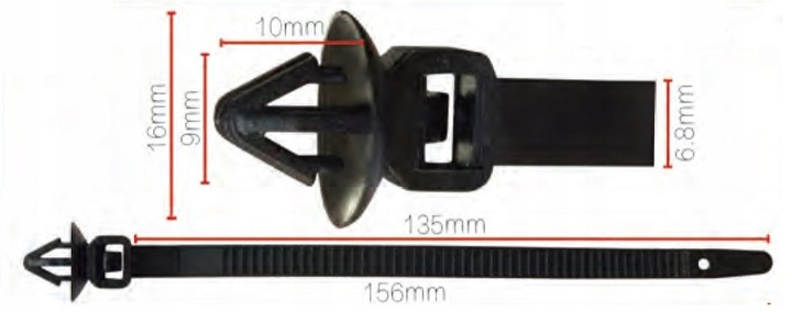 AUDI SKODA SEAT CLAMP TRYTKA ZACISKOWA STRAP 10S 