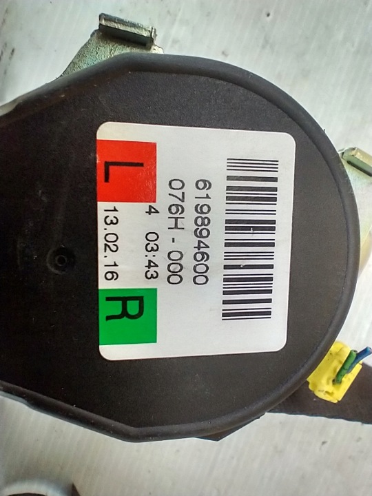 VOLVO V40 II CEINTURE DE SÉCURITÉ DROIT GAUCHE ARRIÈRE ARRIÈRE 619894600