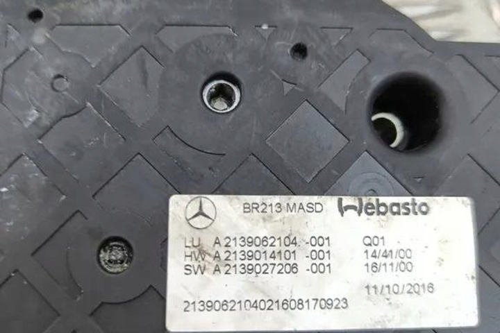 MODULE TOIT OUVRANT MERCEDES-BENZ E (W124) A2139062104 2.14L DIESEL 2017