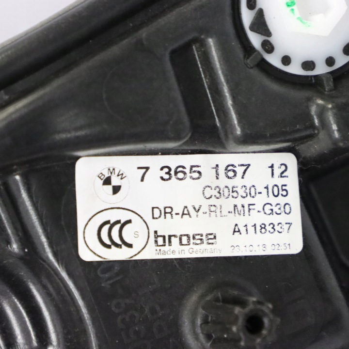 BMW F90 G30 G31 MÉCANISME VITRES ARRIÈRE GAUCHE 7487087