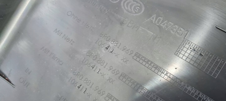 A6 C7 4G LIFT PROTECTION SIÈGES DOSSIER GRILLE SLINE ARGENTÉ KSIEZYC A4 B8 A5 Q5
