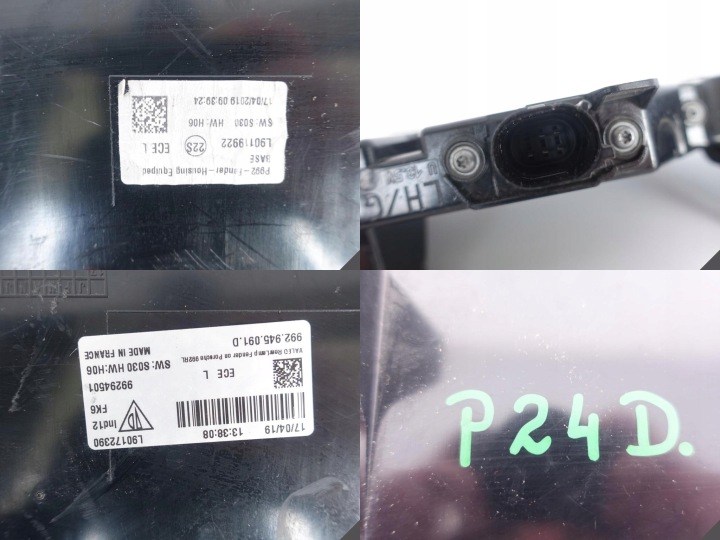 PORSCHE 911 992 19- LED PHARE GAUCHE EUROPE SOMBRE