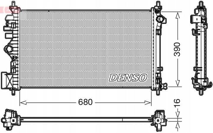 CHLODNICA, SISTEMA DE REFRIGERACIÓN DEL MOTOR DENSO DRM20111 