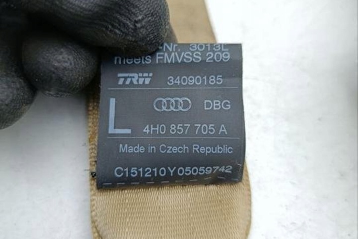 CEINTURE DE SÉCURITÉ AVANT GAUCHE AUDI A8 (4H_) 4H0857705A GASOLINE 273KW
