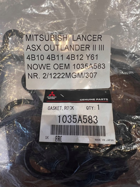MITSUBISHI ASX LANCER OUTLANDER JOINT D'ÉTANCHÉITÉ COUVERCLES SOUPAPES NEUF OEM 1035A583