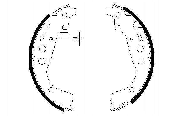 BO 0986487589 ZAPATAS DE TAMBOR DE FRENADO BS831 TOYOTA CELICA/ Y 