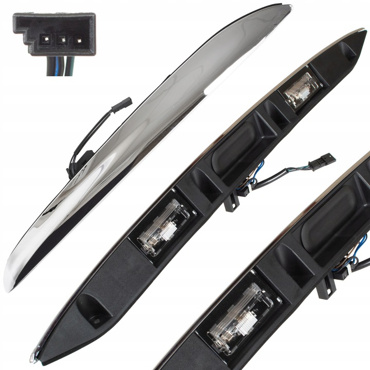 POIGNÉE MOULURE MICROCONTACT COUVERCLES DE COFFRE CHROME VERS MINI R50 R52 R53