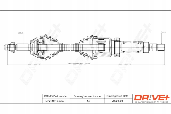 DRIVE+ SEMI-EJE DE ACCIONAMIENTO FORD FIESTA 01-08 P 