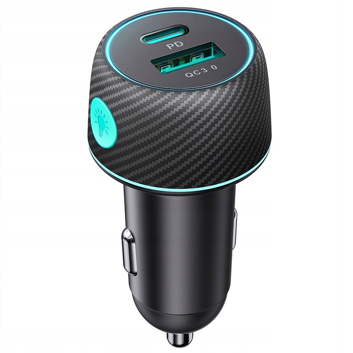 JOYROOM DISPOSITIVO DE CARGA DE AUTOMÓVIL RÁPIDA CARGADOR 60W USB-C I USB-A 