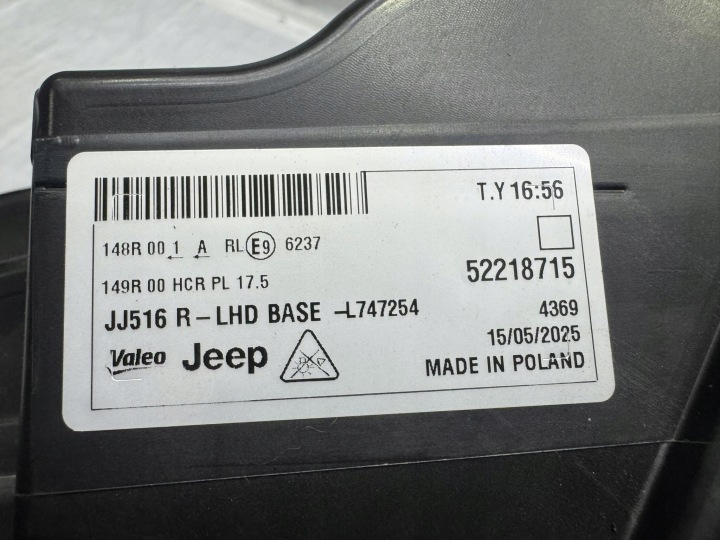 PHARE AVANT DROITE JEEP AVENGER 52218715