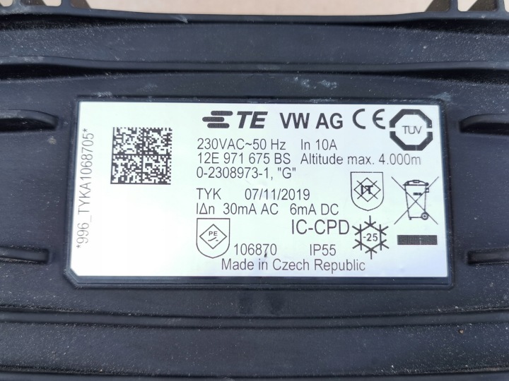 VW AUDI SKODA 12E971675BS EV CHARGEUR FIL LADOWANIA CHARGER
