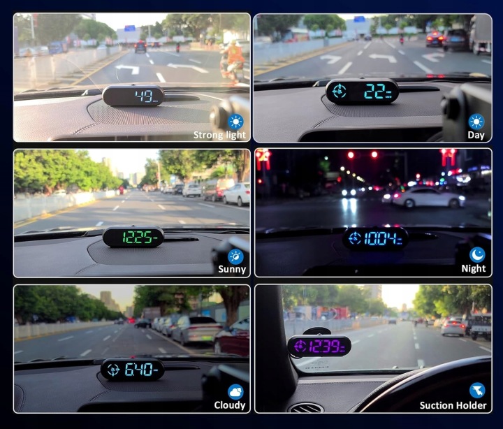 MONITEUR COMPTEUR DE VITESSE AUTOMOBILE MULTIFONCTIONNEL