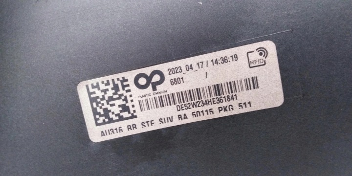 AUDI Q4 89A E-TRON PARE-CHOCS ARRIÈRE ARRIÈRE 89A807511