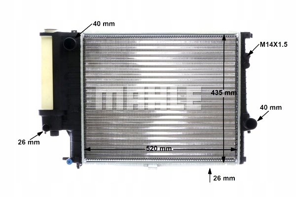 RADIATEUR MOTEUR EAU BMW 5 2.0 2.5 2.8 09.95-06.03 #PETROLHEAD PRO+ KIT5