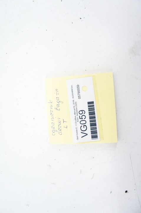 VG058+ OPEL COMBO IV E LIMITEUR PORTES GAUCHE ARRIÈRE COUVERCLES DE COFFRE 9681466280 AR