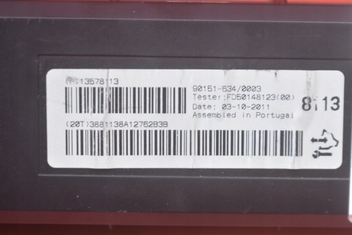 CONTRÔLEUR CONDUIT D'AIR 13578113 OPEL ASTRA 4 IV J 09-12