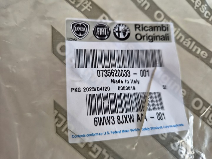 BOUCHON PLASTIQUE 1315948070 735620033 FIAT DUCATO BOXER JUMPER 14-20