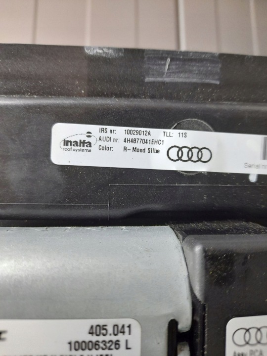 AUDI A8 S8 D4 4H 2015 MILIEU TOIT OUVRANT ENSEMBLE