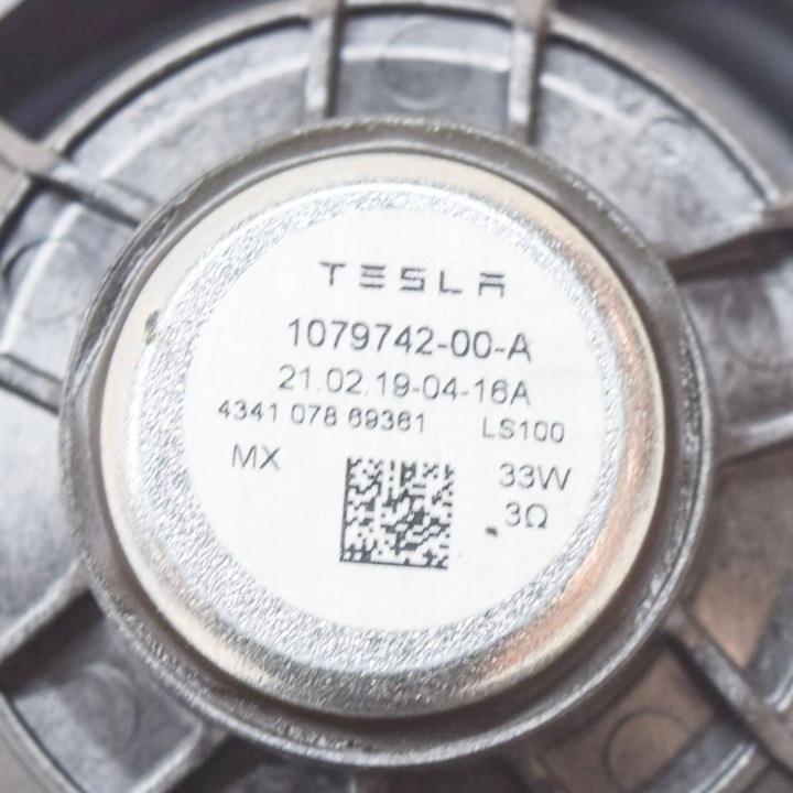 TESLA MODÈLE 3 2019 HAUT-PARLEUR PORTES ARRIÈRE