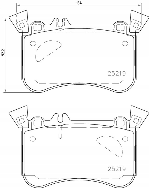 BREMBO PLAQUETTES FREIN P50121
