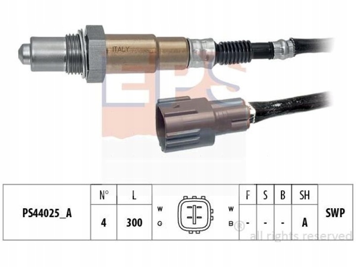 SONDA TOYOTA CAMRY V 2.0 2.5 11- IV 2.4 06-11 3 3.0 01-06 VI 2.5 17- 