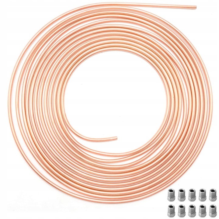 KIT VERS INSTALLATIONS FIL DE FREIN TUYAU STOP METALI 5M EMBOUTS M10X1