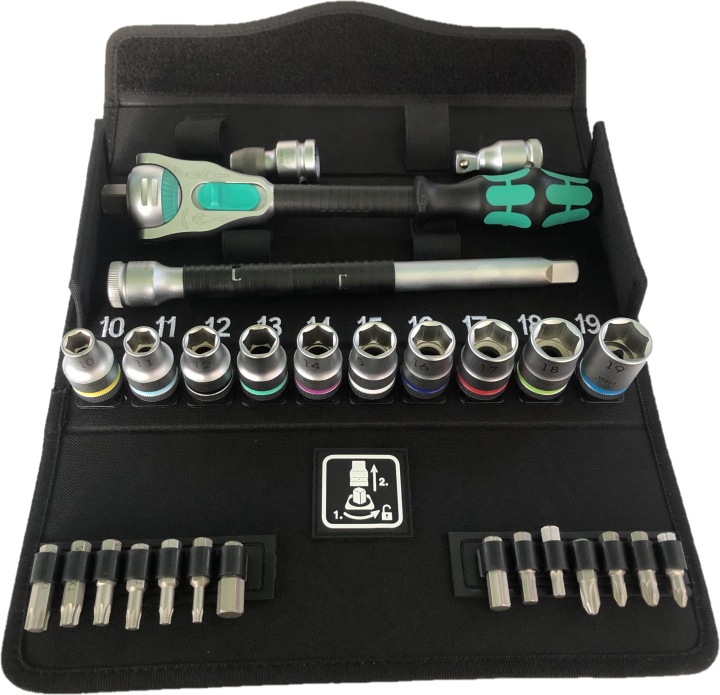 WERA KIT CLÉS NASADOWYCH 1/2” ZYKLOP PREMIUM