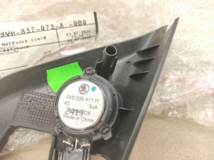 SKODA SUPERB 15-24 TRIANGLE PORTES GAUCHE AVANT INTÉRIEURE BOUCHON RÉTROVISEURS