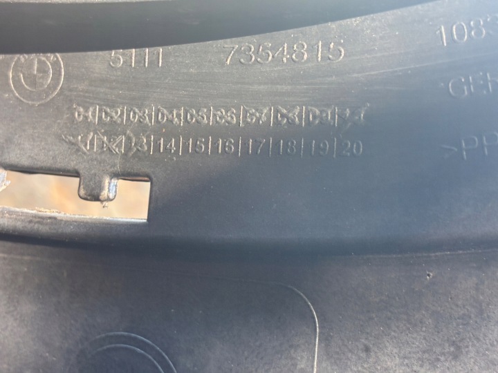 BMW X1 F48 PARE-CHOCS AVANT AVANT COQUE 5111 7354815