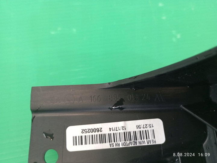 GLISSIÈRE PARE-CHOCS ARRIÈRE GAUCHE DROIT MERCEDES W166 A1668850724 A1668850624