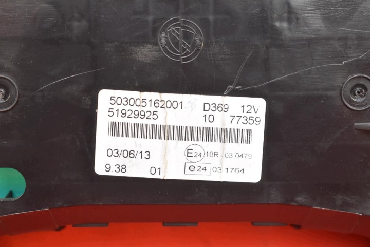 COMPTEUR TABLEAU DE BORD EUROPE 51929925 503005162001 OPEL COMBO D 1.4 16V 95 KM 11-20