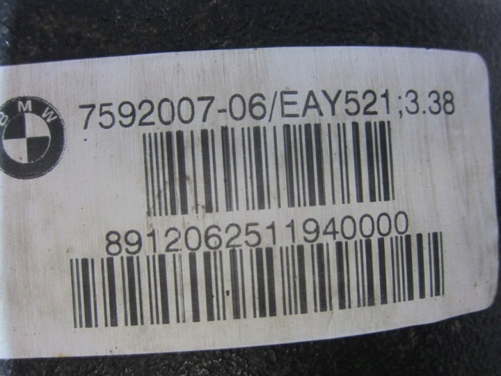 BMW X3 F25 F15 X5 PONT ARRIÈRE ARRIÈRE DIFFÉRENTIEL DIFFÉRENTIEL 3.38 33107592007 7592007