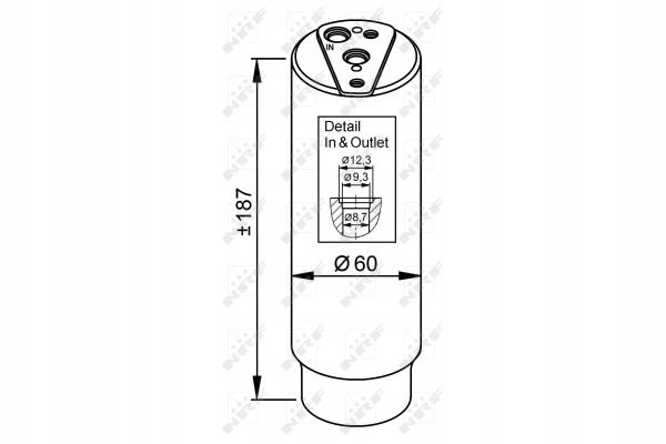 DÉSHYDRATEUR CLIMATISATION NRF 33327 80350SP0A02