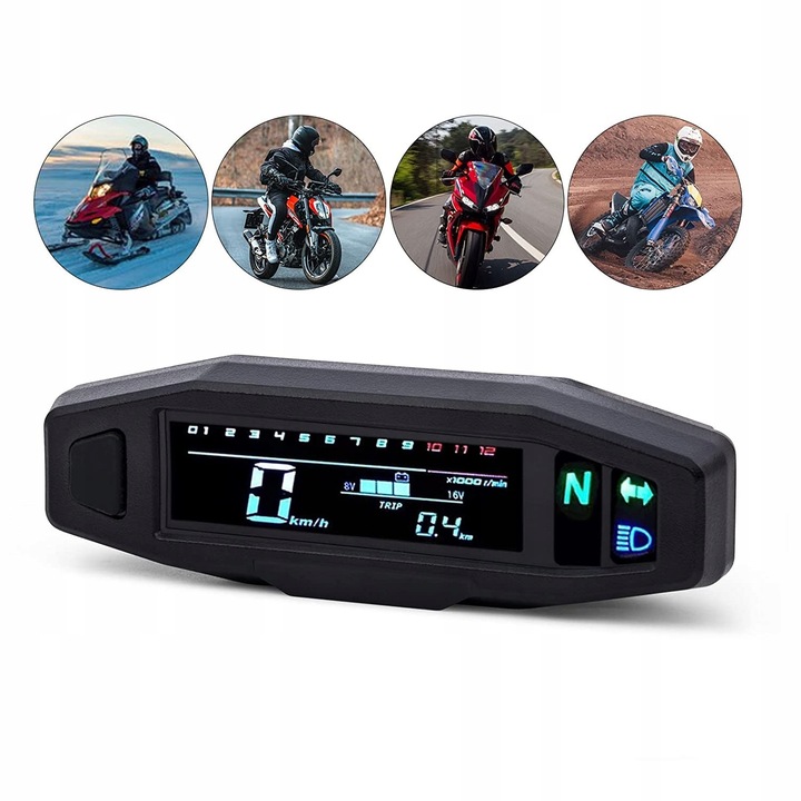 VELOCÍMETRO PARA MOTORA PARA MOTOCICLETA LCD MINI 