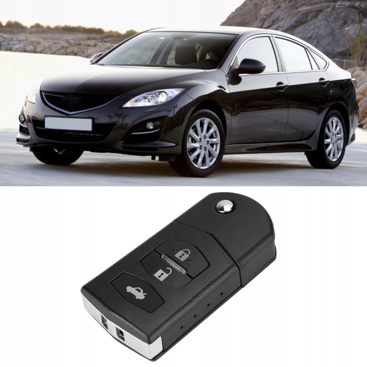 3-PRZYCISKOWY TÉLÉCOMMANDE AUTOMOBILE PLIABLE CLÉ