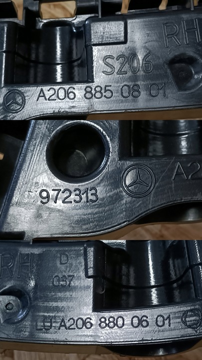 MERCEDES C CLASSE W206 GLISSIÈRE FIXATION PARE-CHOCS DROIT ARRIÈRE NEUF A2068850801