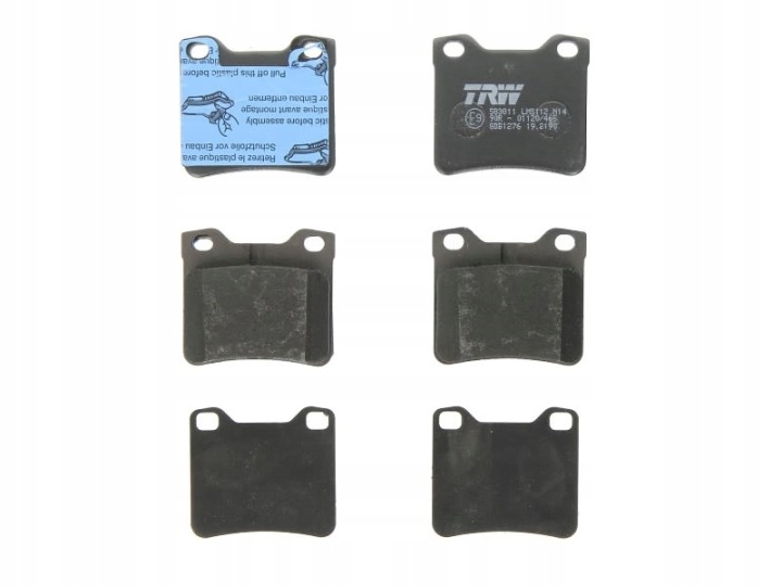 GDB1276 TRW PLAQUETTES FREINS PEUGEOT 406