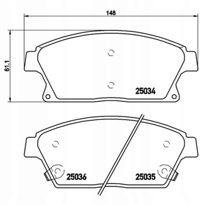 ZAPATAS BREMBO XTRA PARTE DELANTERA BUICK ENCORE; CADILLAC ATS; CHEVROLET CRUZE, ORLAN 