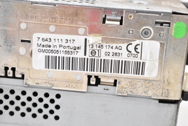 RADIO AUTORADIO 13145174 CD50 PHONE CD SIM OPEL ASTRA 3 III 04-07