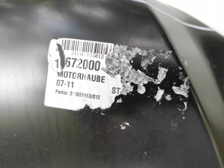 CAPOT COUVERCLE MOTEUR MERCEDES C W204 1672000